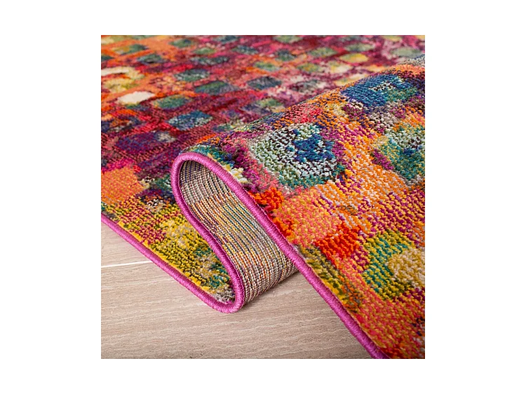 Tapis Fuchsia/Or 274 X 366 cm - Paisley