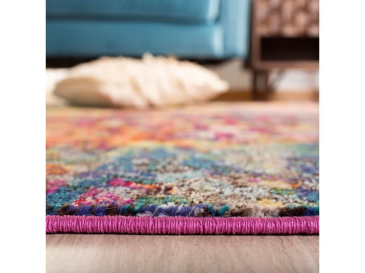 Tapis Fuchsia/Or 274 X 366 cm - Paisley