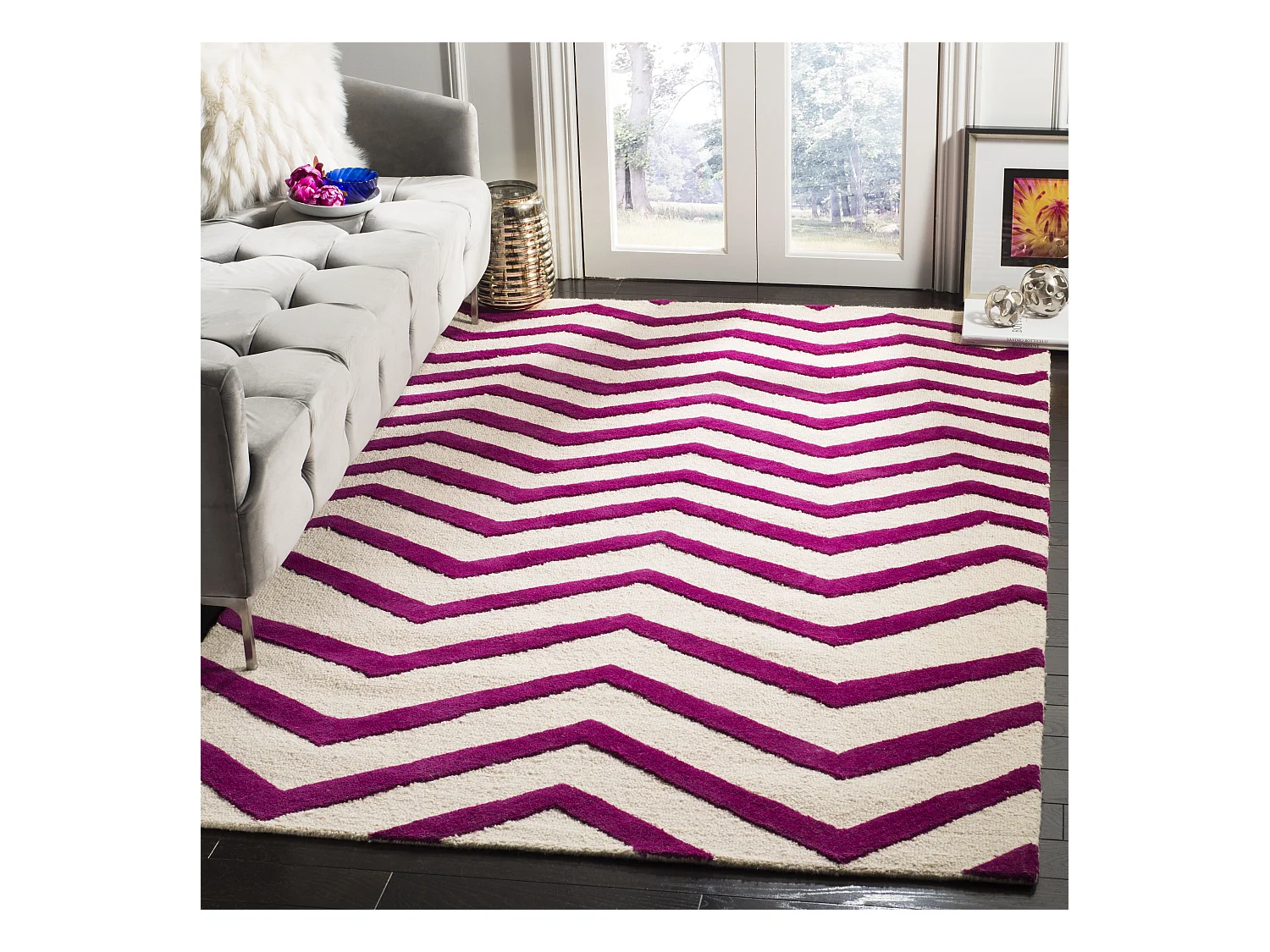 Tapis Neutre/Rose 152 X 244 cm - Edie