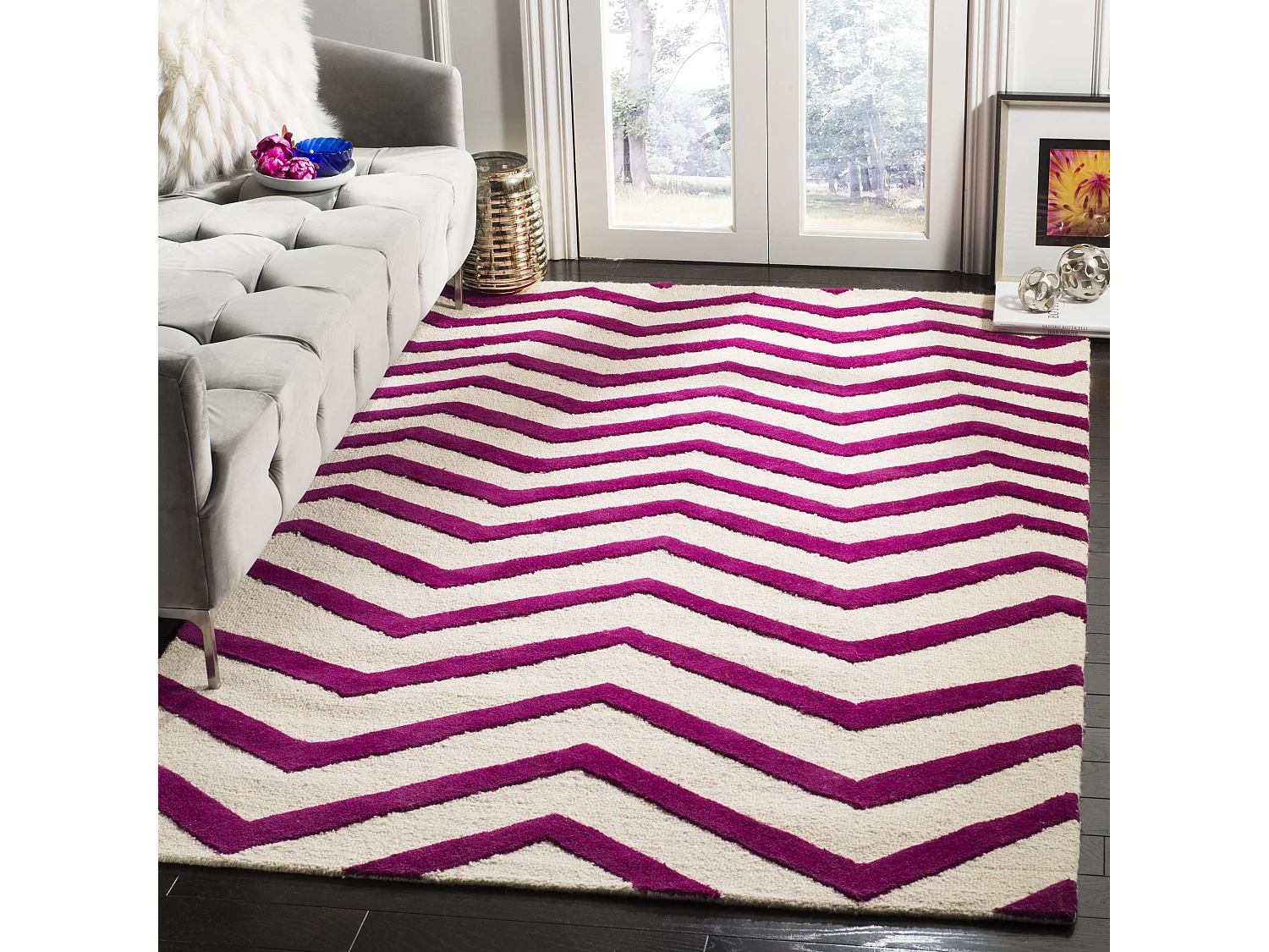 Tapis Neutre/Rose 152 X 244 cm - Edie