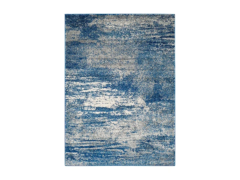 Tapis Bleu Marine/Neutre 201 X 274 cm - Eva