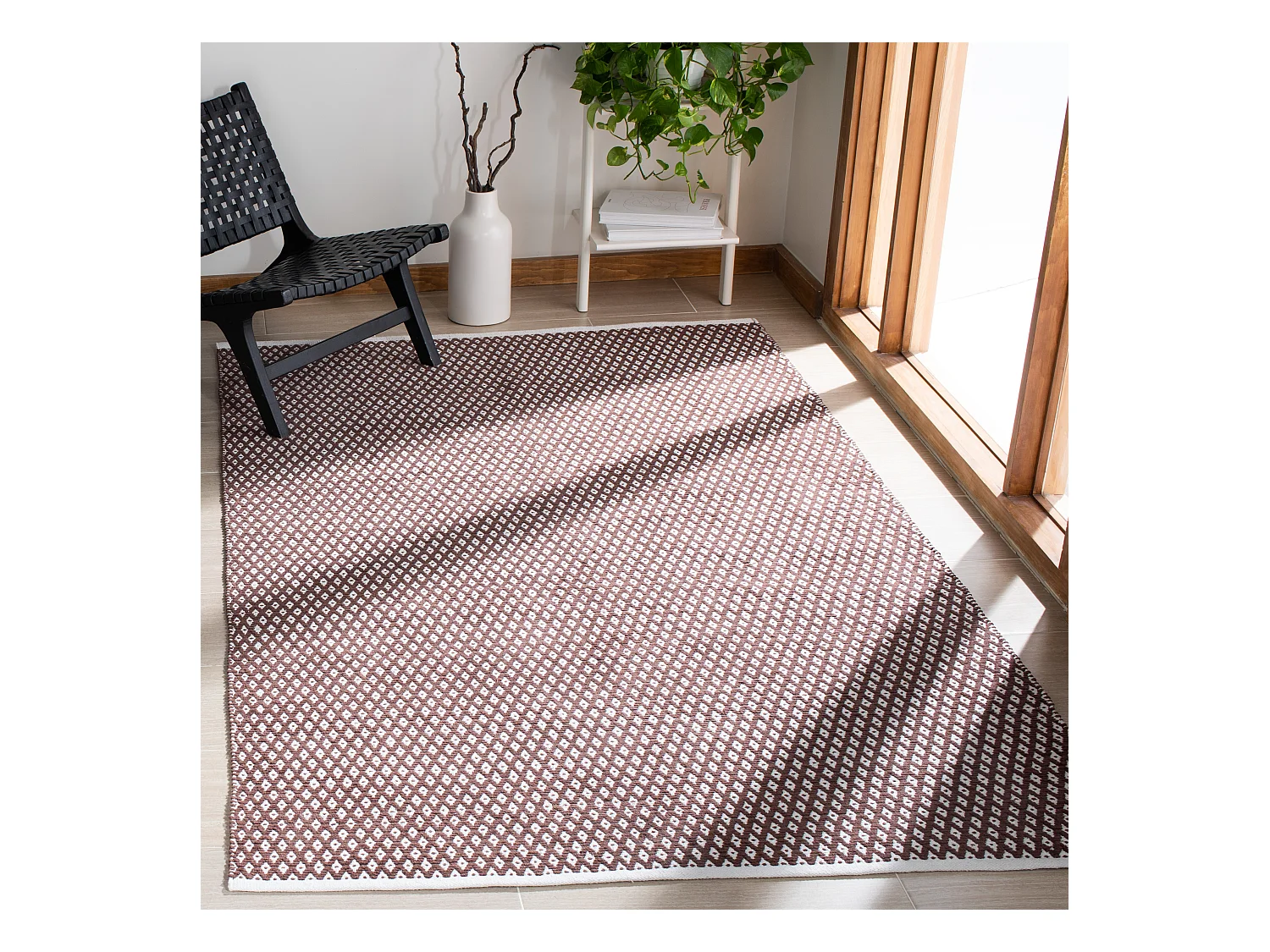 Tapis Marron 152 X 244 cm - Elara