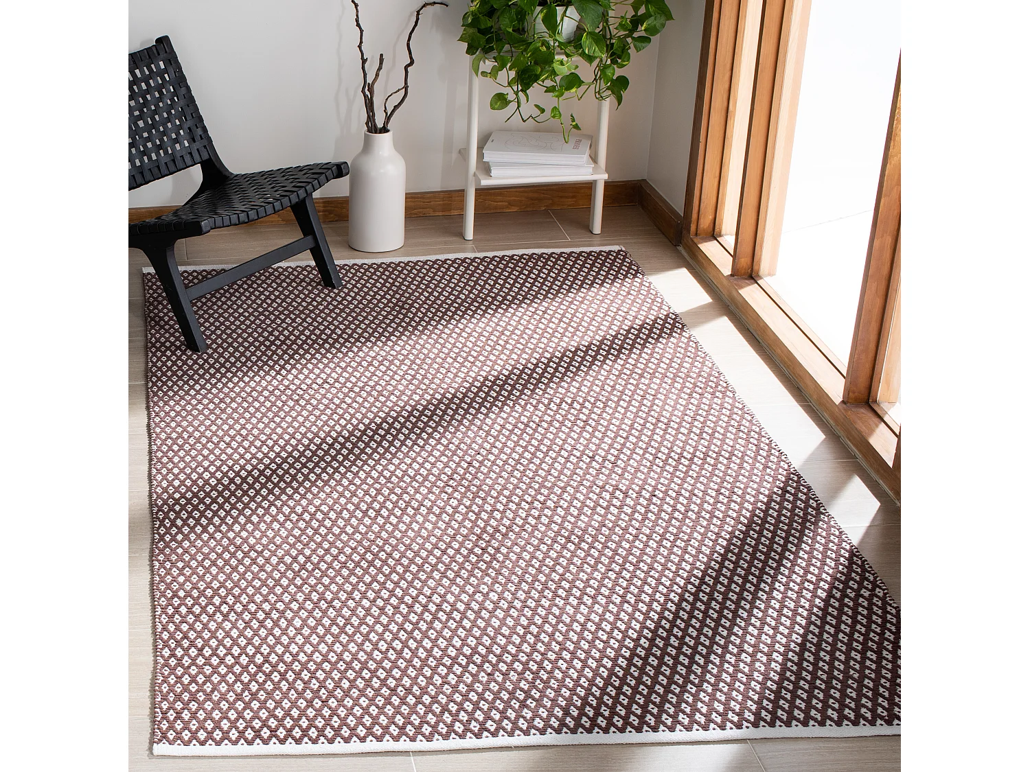 Tapis Marron 152 X 244 cm - Elara