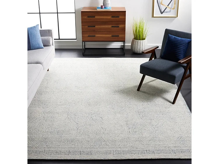 Tapis Ivoire/Bleu 244 X 305 cm - Alaska