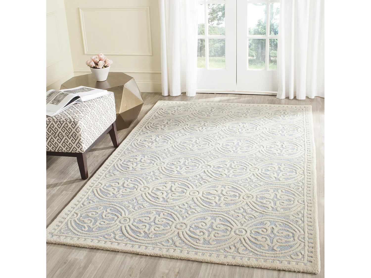 Tapis Bleu/Neutre 152 X 244 cm - Roby