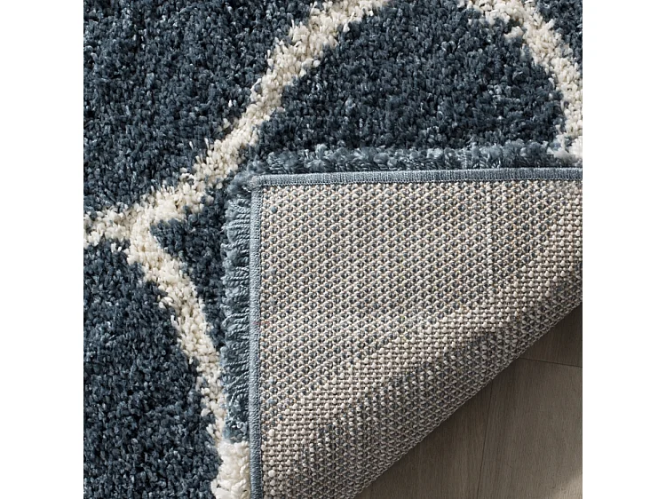 Tapis Bleu/Neutre 91 X 152 cm - Zoey