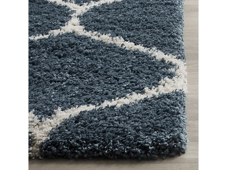 Tapis Bleu/Neutre 91 X 152 cm - Zoey