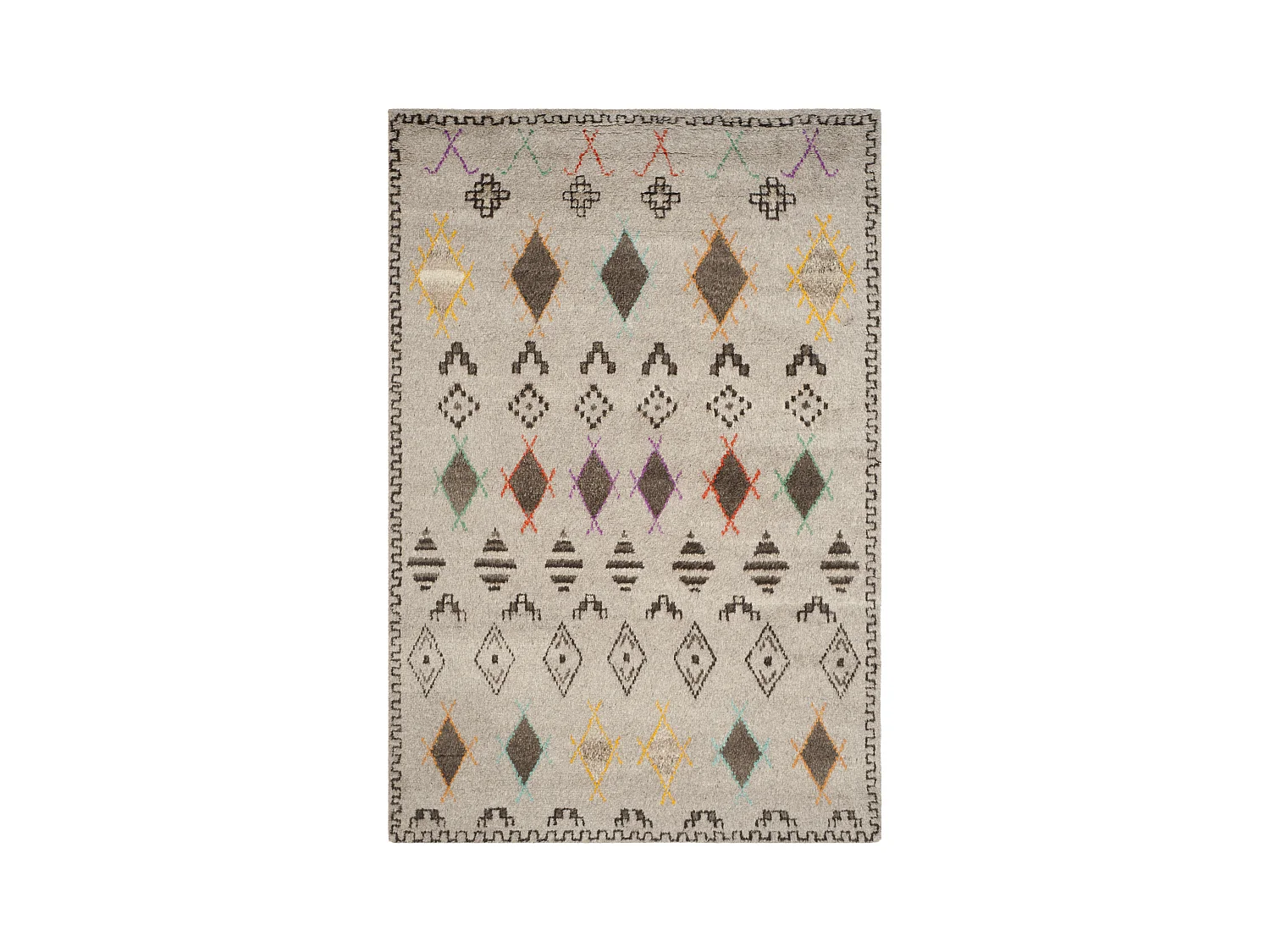 Tapis Neutre/Multicolore 183 X 274 cm - Kora