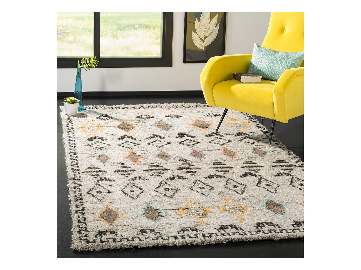 Tapis Neutre/Multicolore 183 X 274 cm - Kora