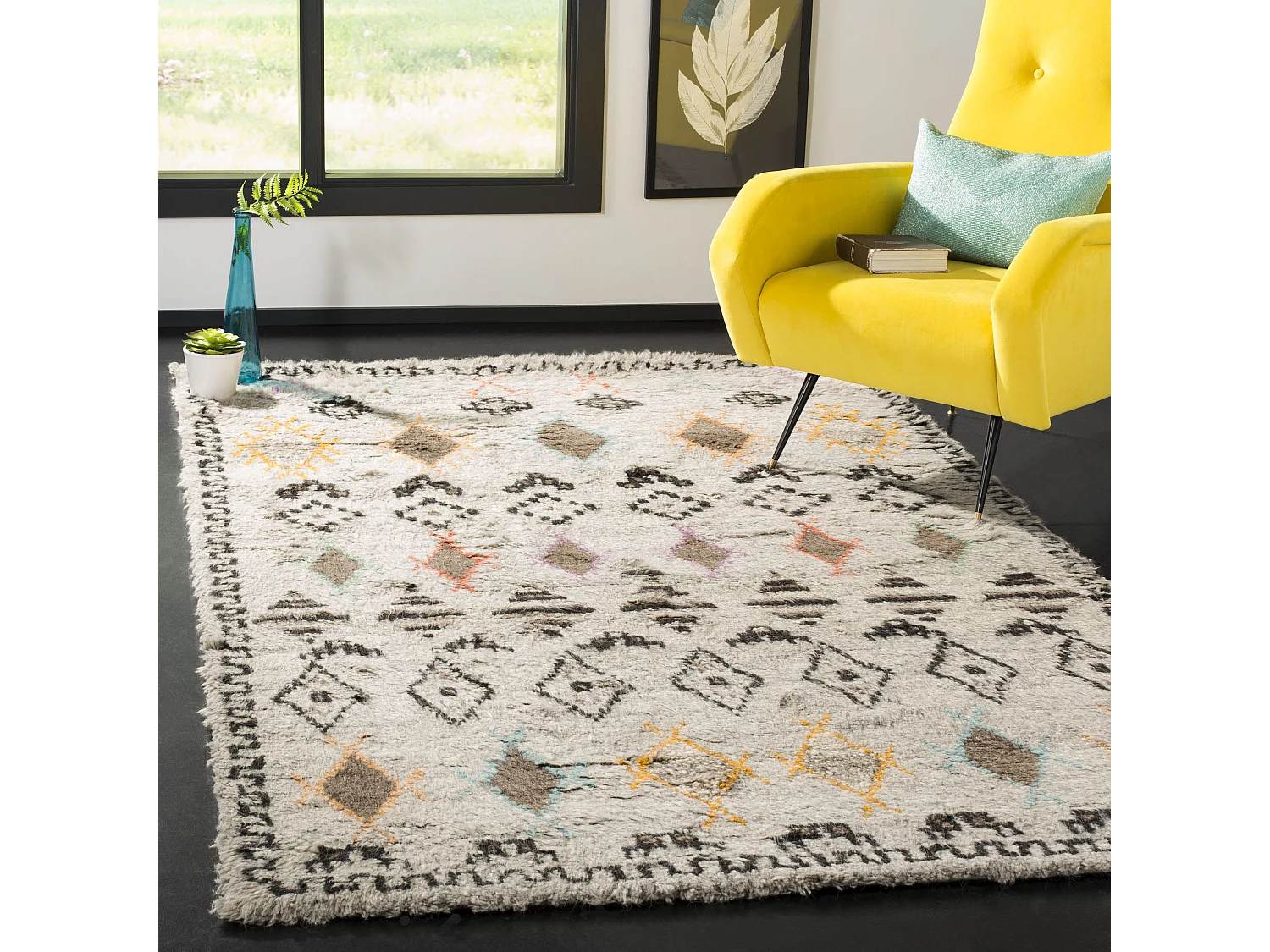 Tapis Neutre/Multicolore 183 X 274 cm - Kora