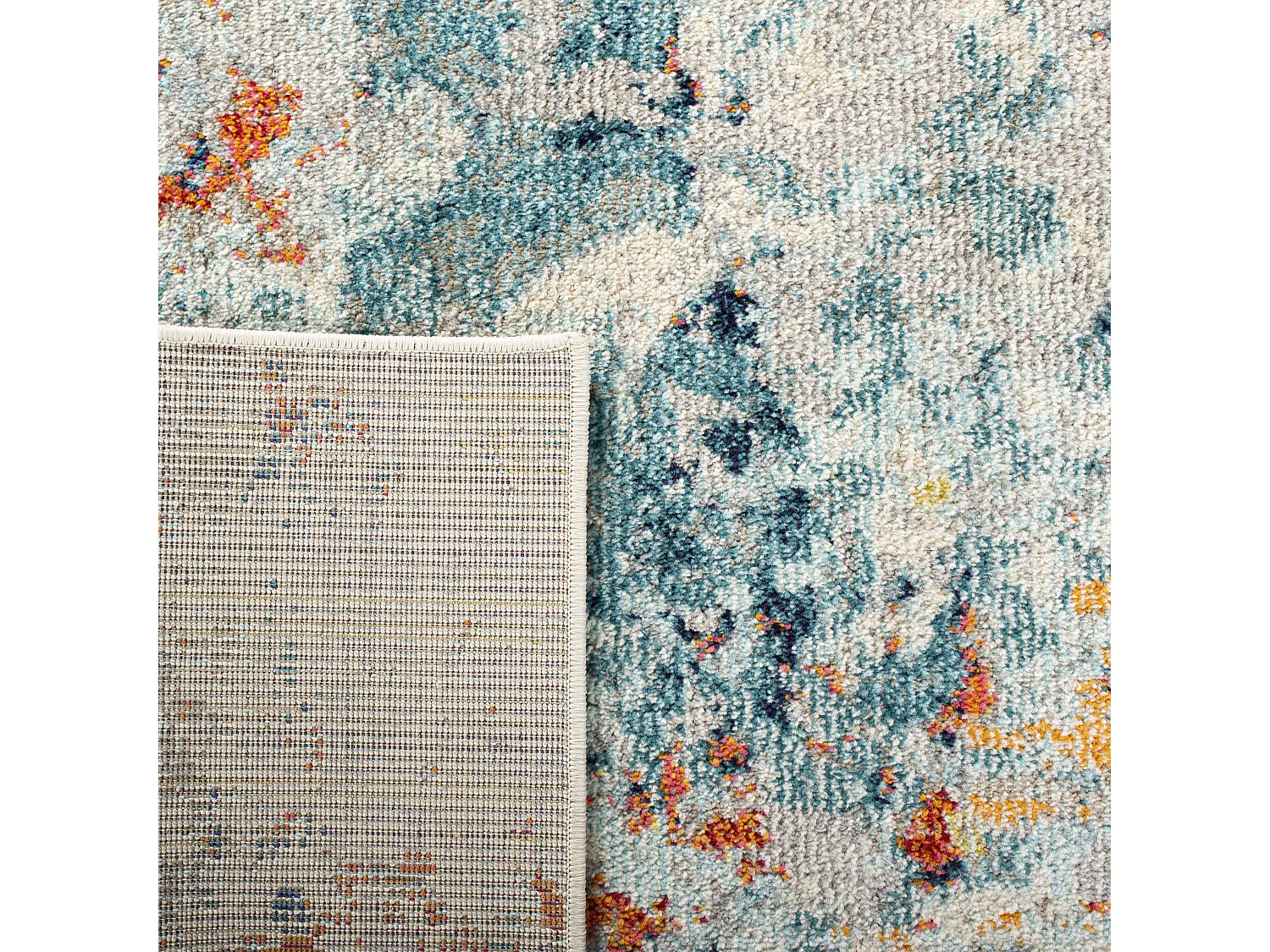 Tapis Neutre/Orange 61 X 244 cm - Mansie