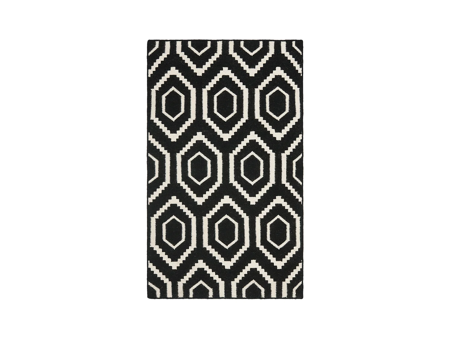 Tapis Noir/Neutre 122 X 183 cm - Casablanca