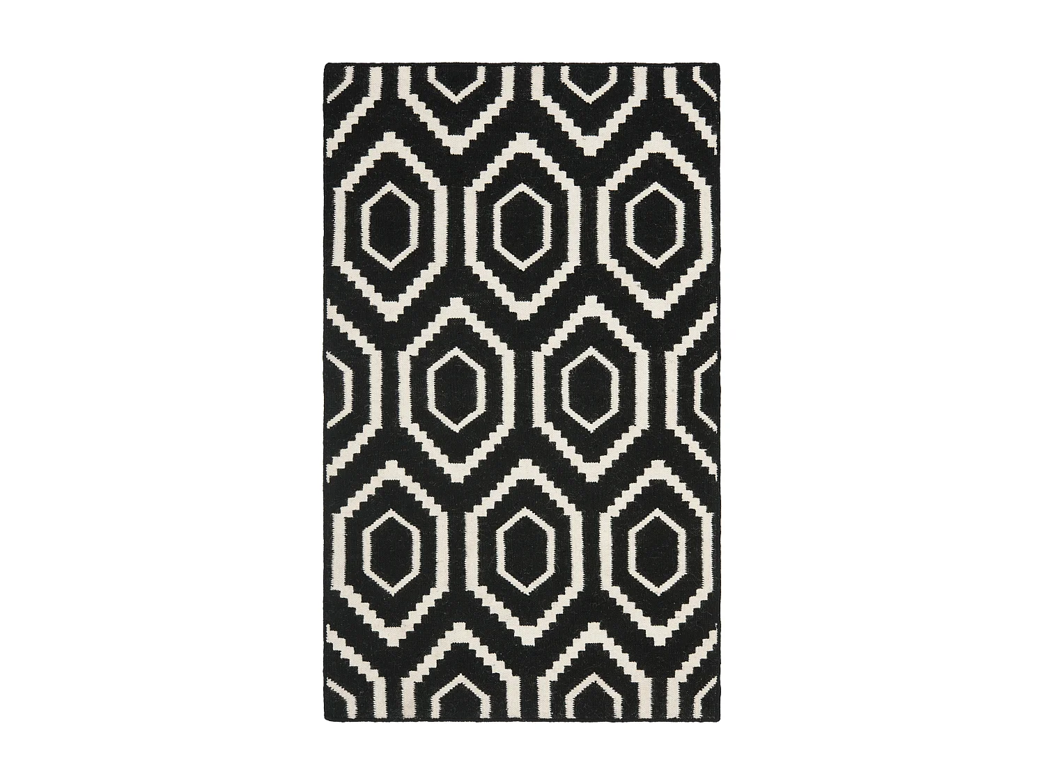 Tapis Noir/Neutre 122 X 183 cm - Casablanca