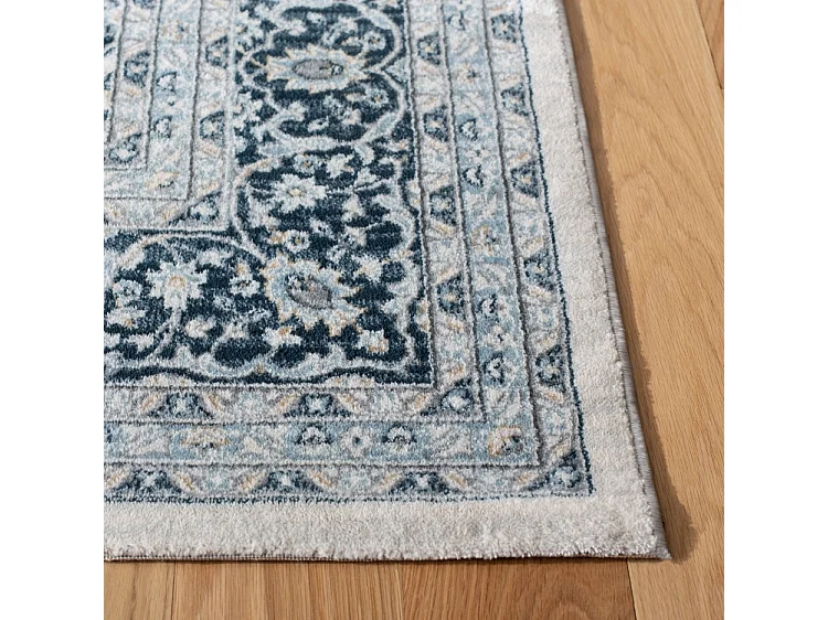 Tapis Neutre/Bleu Marine 91 X 152 cm - Isadora