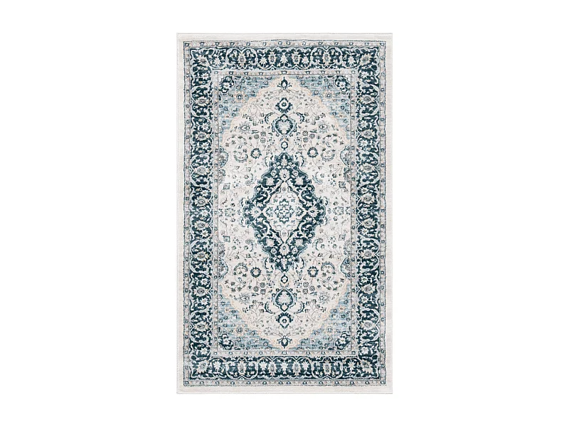 Tapis Neutre/Bleu Marine 91 X 152 cm - Isadora