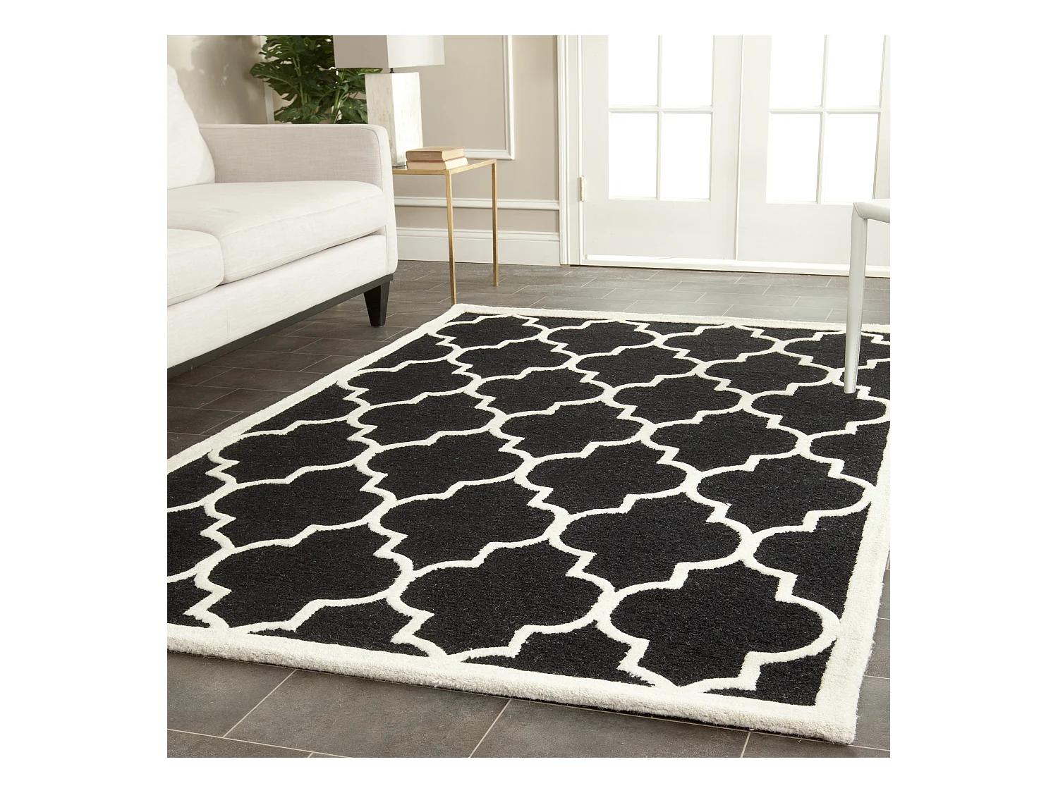 Tapis Noir/Neutre 122 X 183 cm - Sky