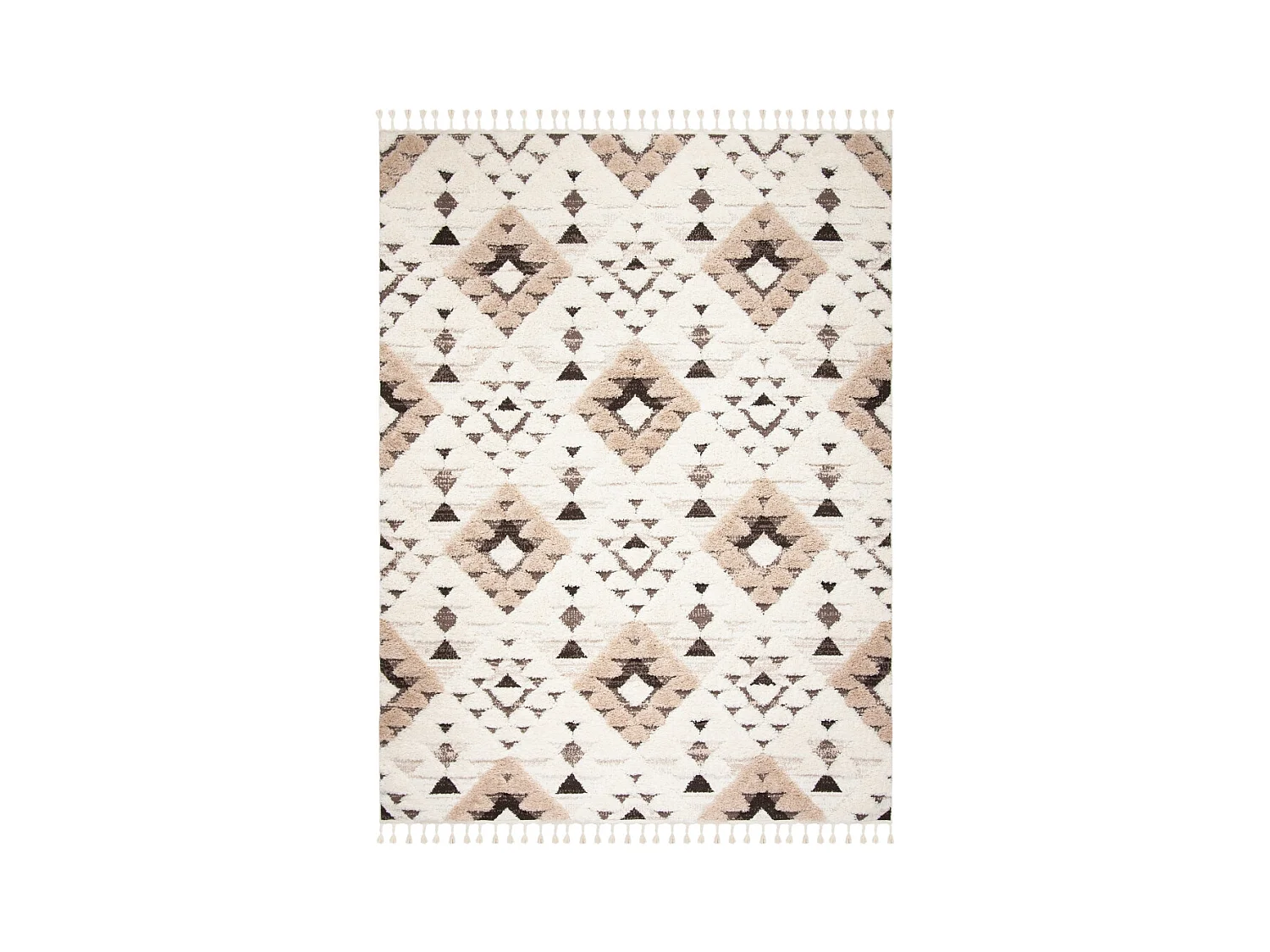 Tapis Ivoire/Marron 274 X 366 cm - Bianca