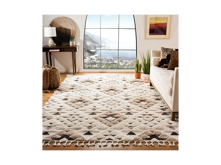 Tapis Ivoire/Marron 274 X 366 cm - Bianca