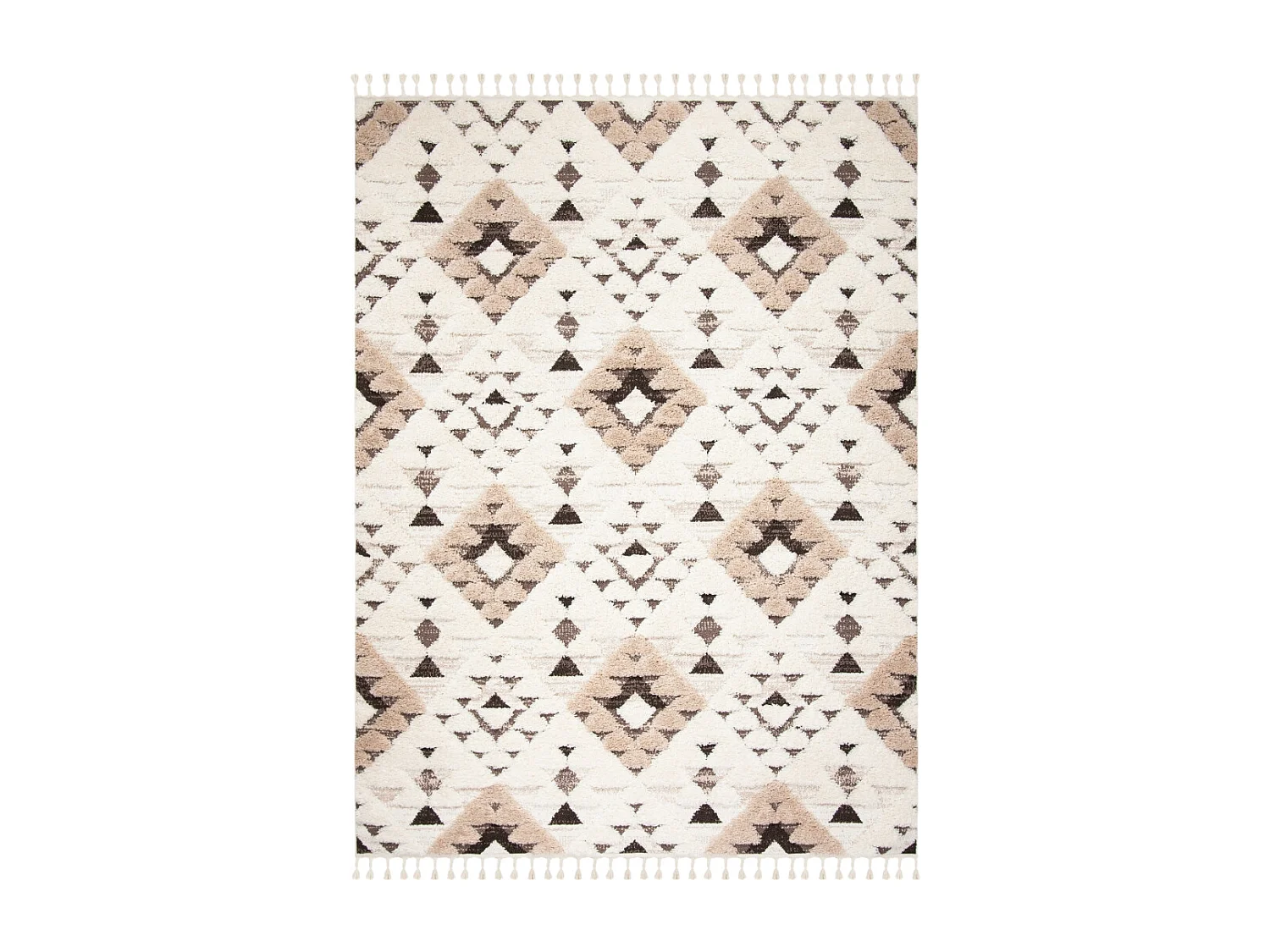 Tapis Ivoire/Marron 274 X 366 cm - Bianca