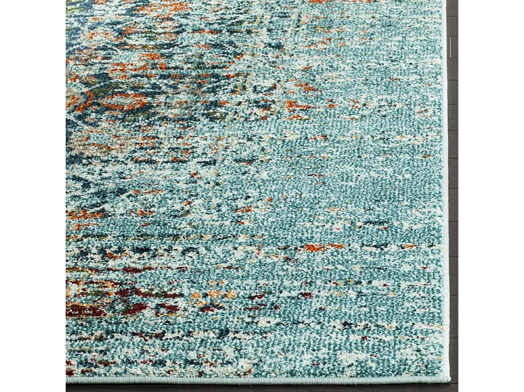 Tapis Bleu/Multicolore 235 x 335 cm - Almeria