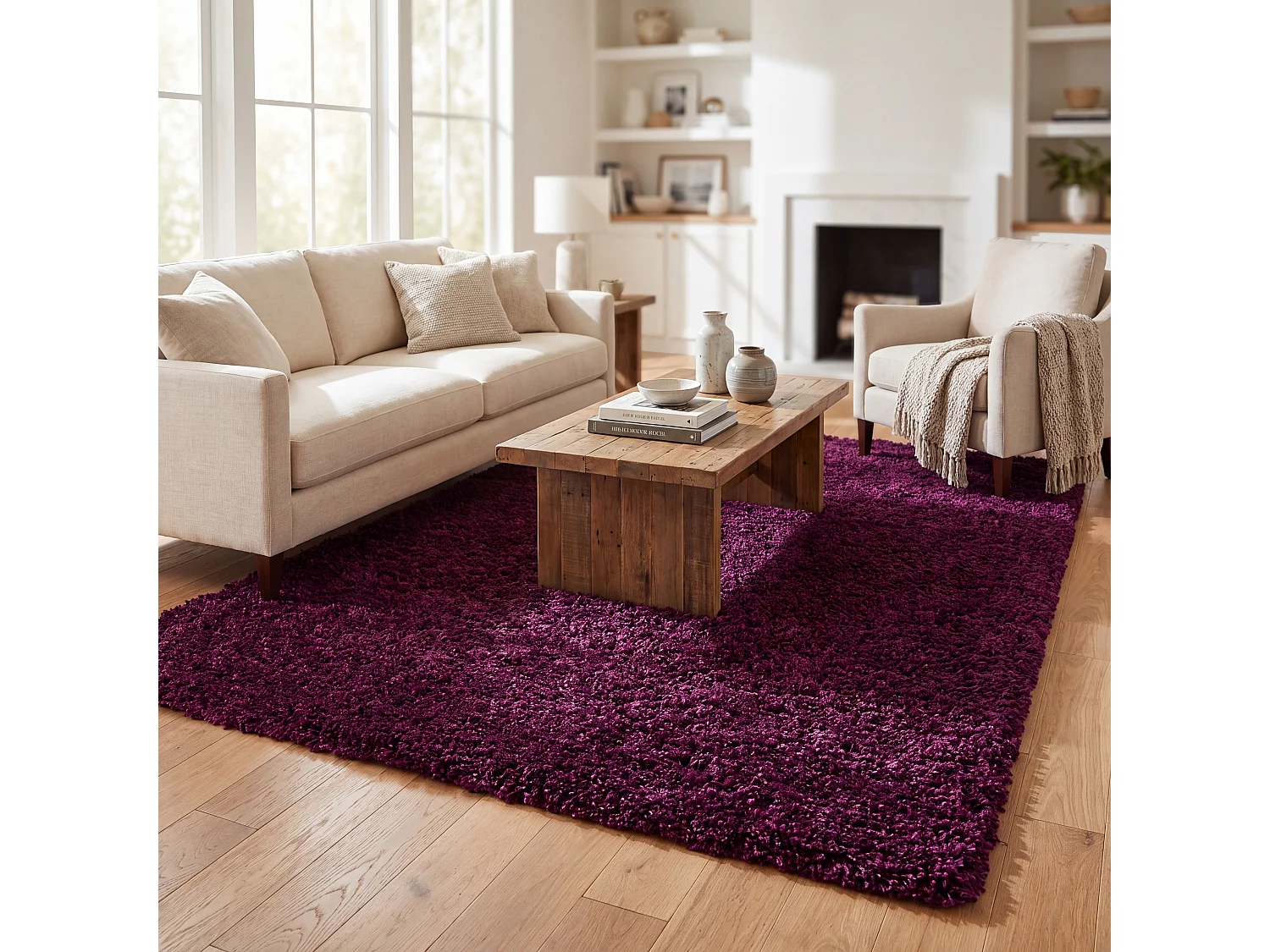 Tapis Violet 91 X 152 cm - Crosby