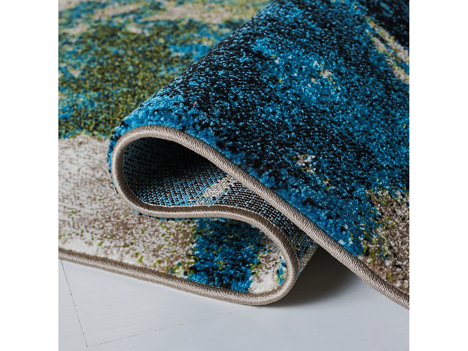 Tapis Rose/Bleu 79 X 152 cm - Camila