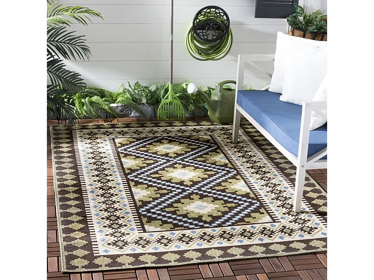 Tapis Marron/Vert 201 X 290 cm - Ratia