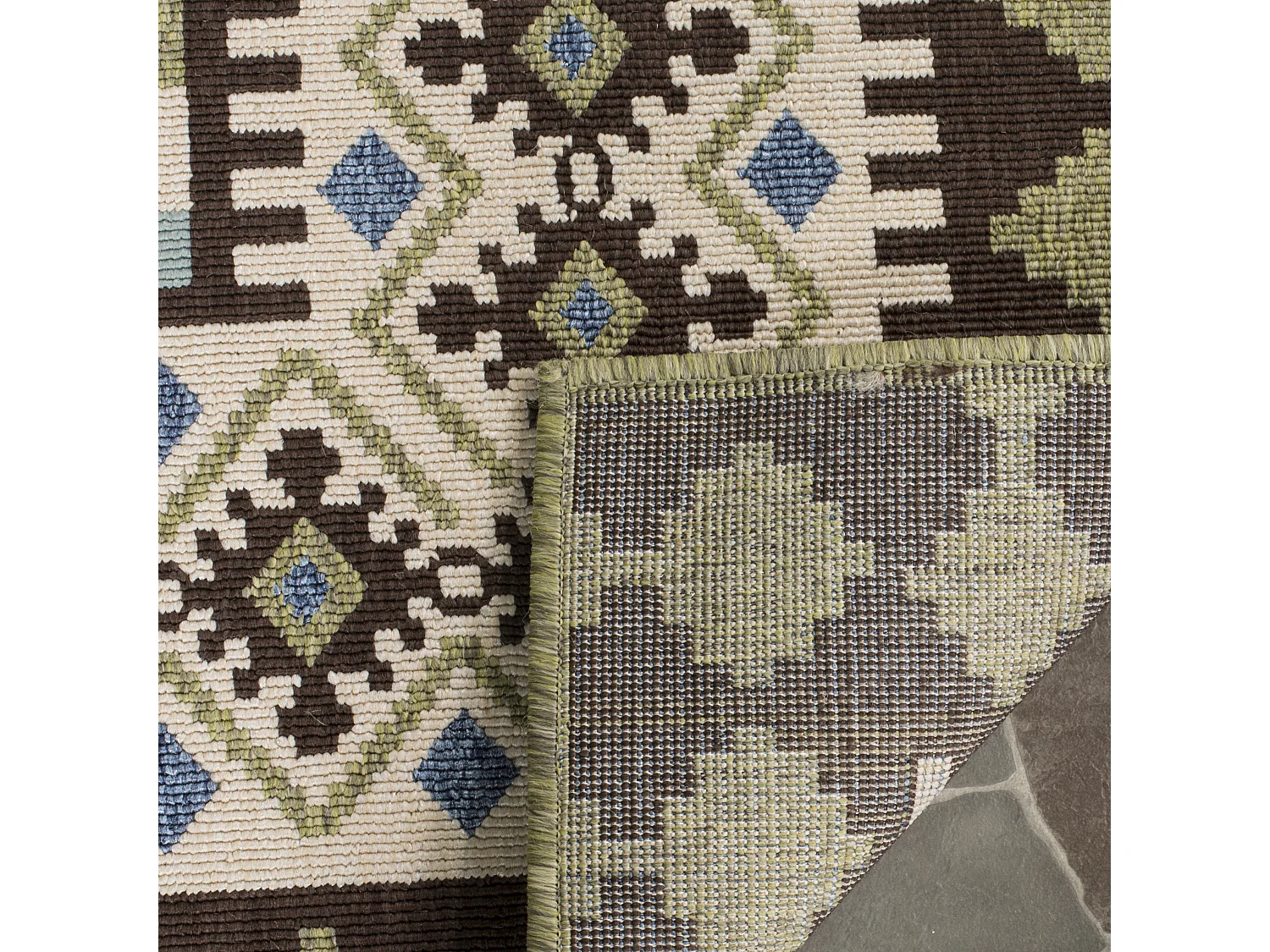 Tapis Marron/Vert 201 X 290 cm - Ratia