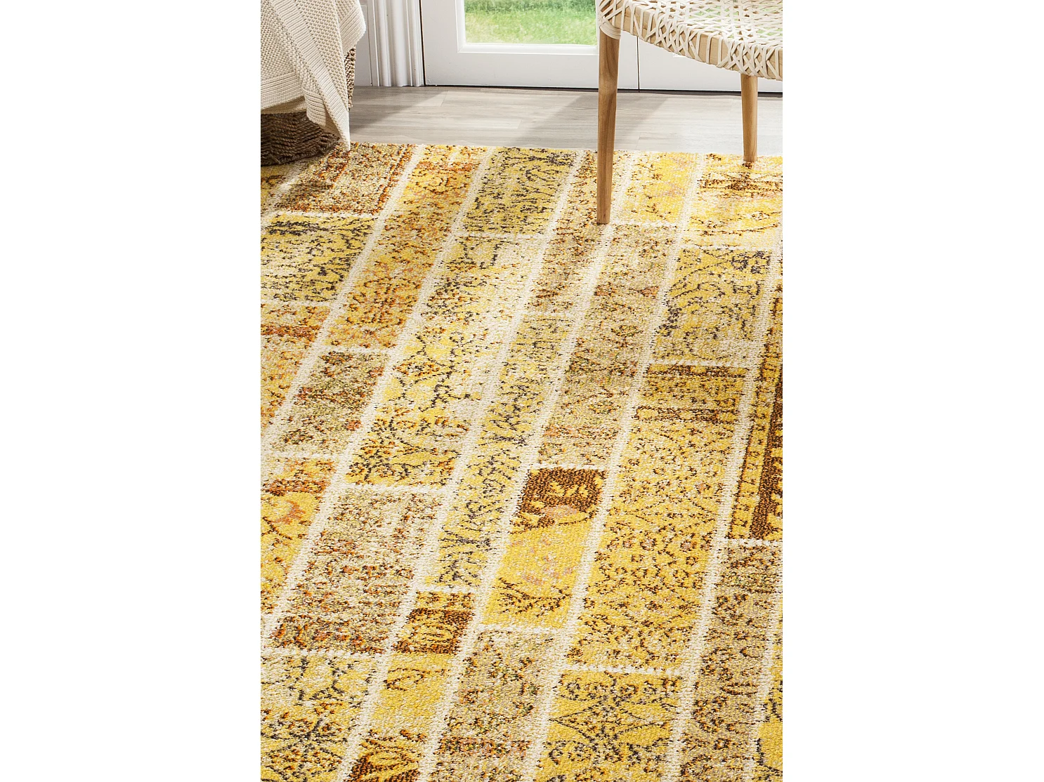 Tapis Jaune/Multicolore 201 X 279 cm - Effi