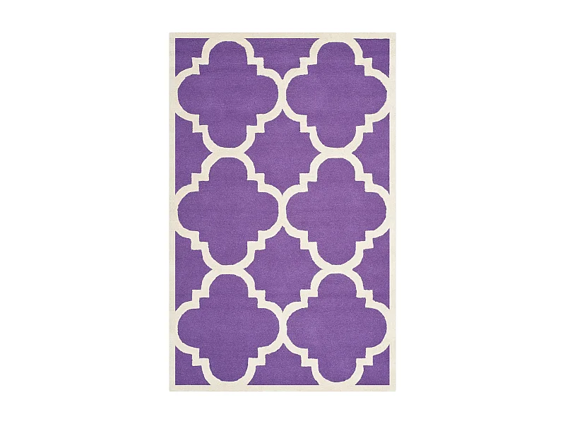 Tapis Violet/Ivoire 152 X 244 cm - Lenora