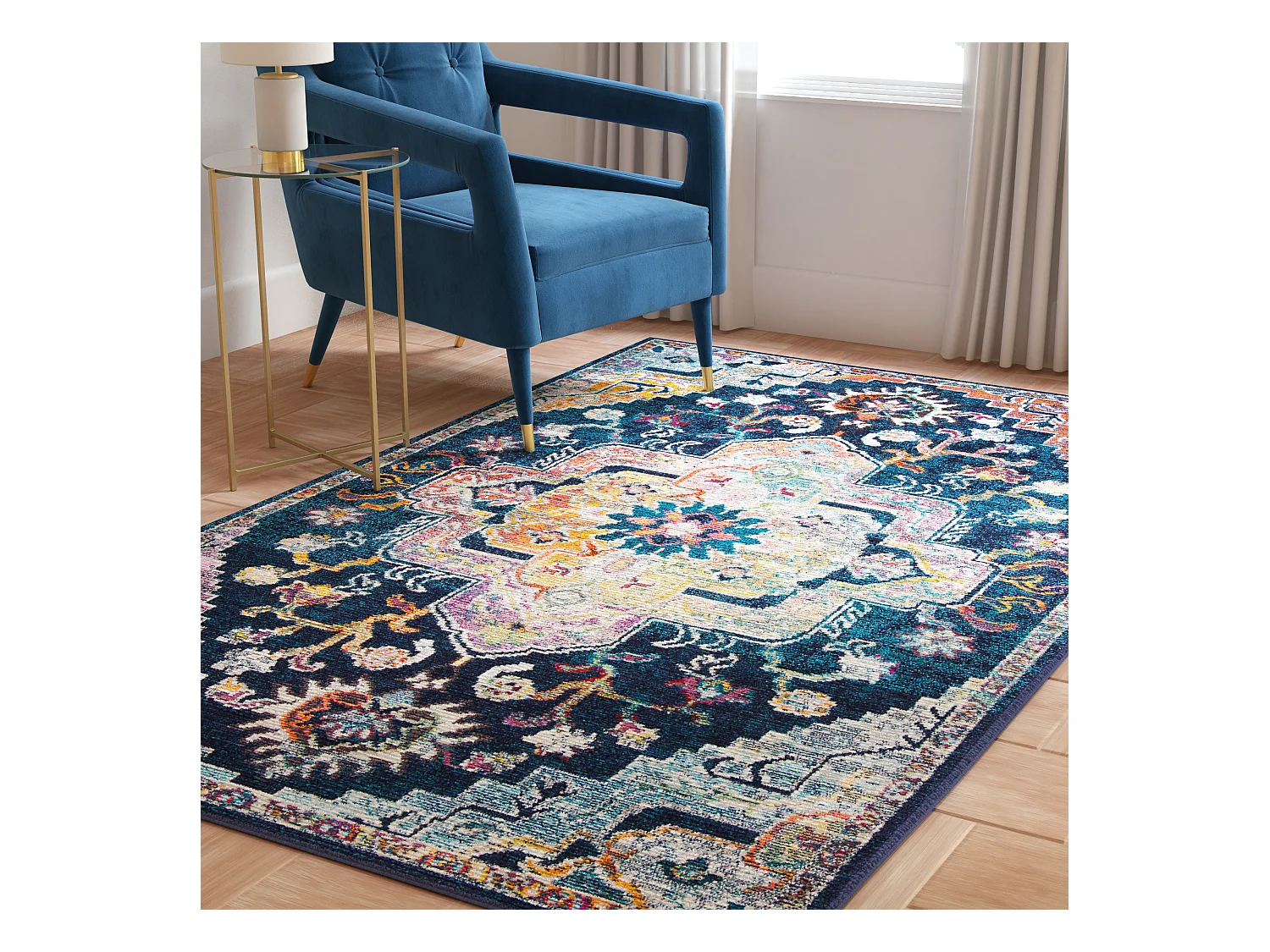 Tapis Bleu/Rose 160 X 229 cm - Desi