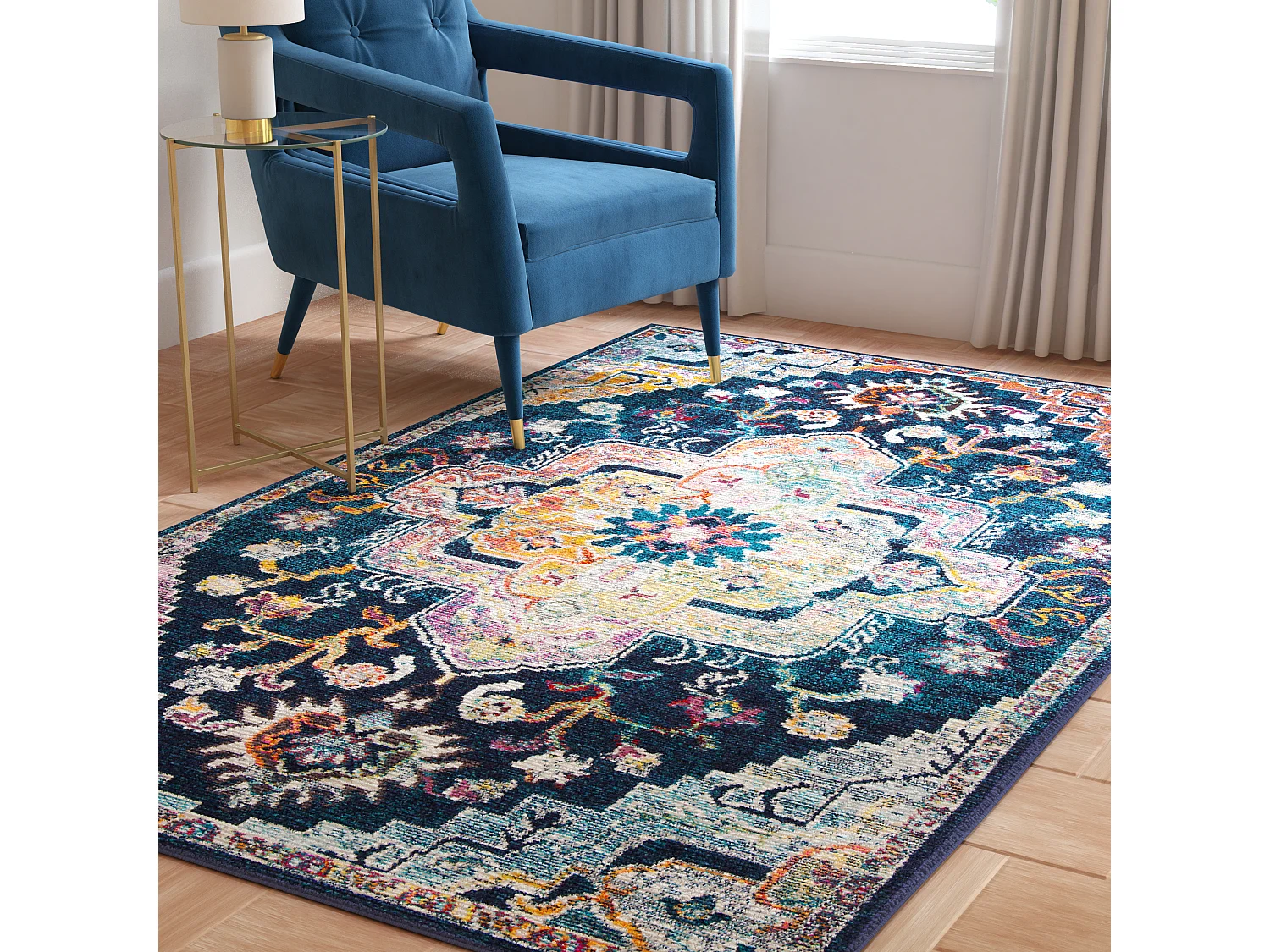 Tapis Bleu/Rose 160 X 229 cm - Desi
