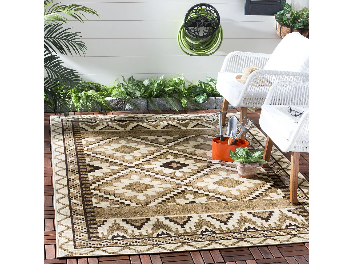 Tapis Neutre/Marron 122 X 170 cm - Tikota