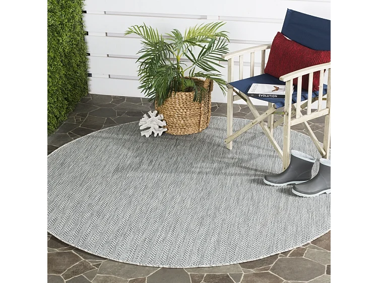 Tapis Gris/Bleu Marine 122 X 122 cm - Cassiopeia