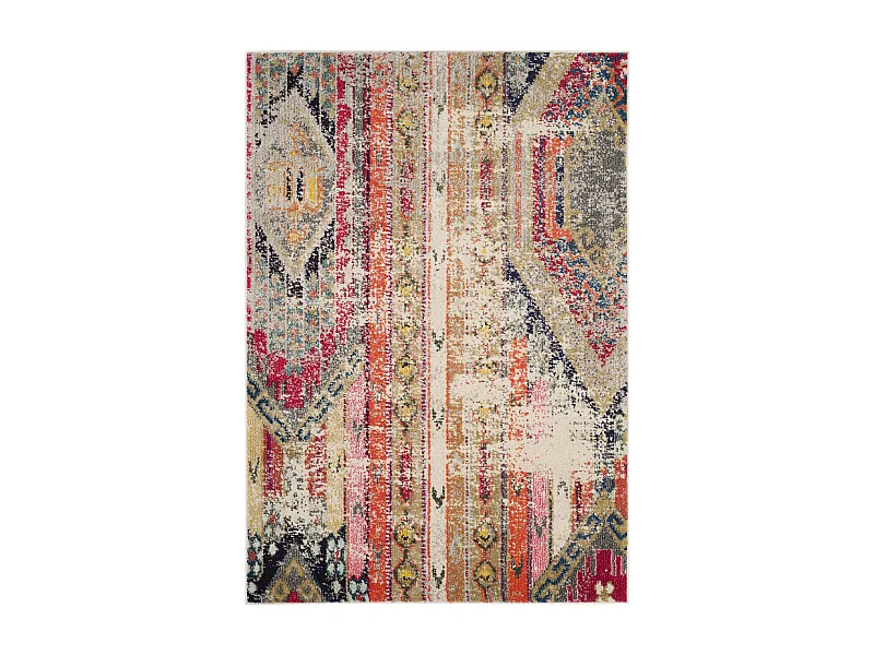 Tapis Gris/Multicolore 122 X 170 cm - Livia
