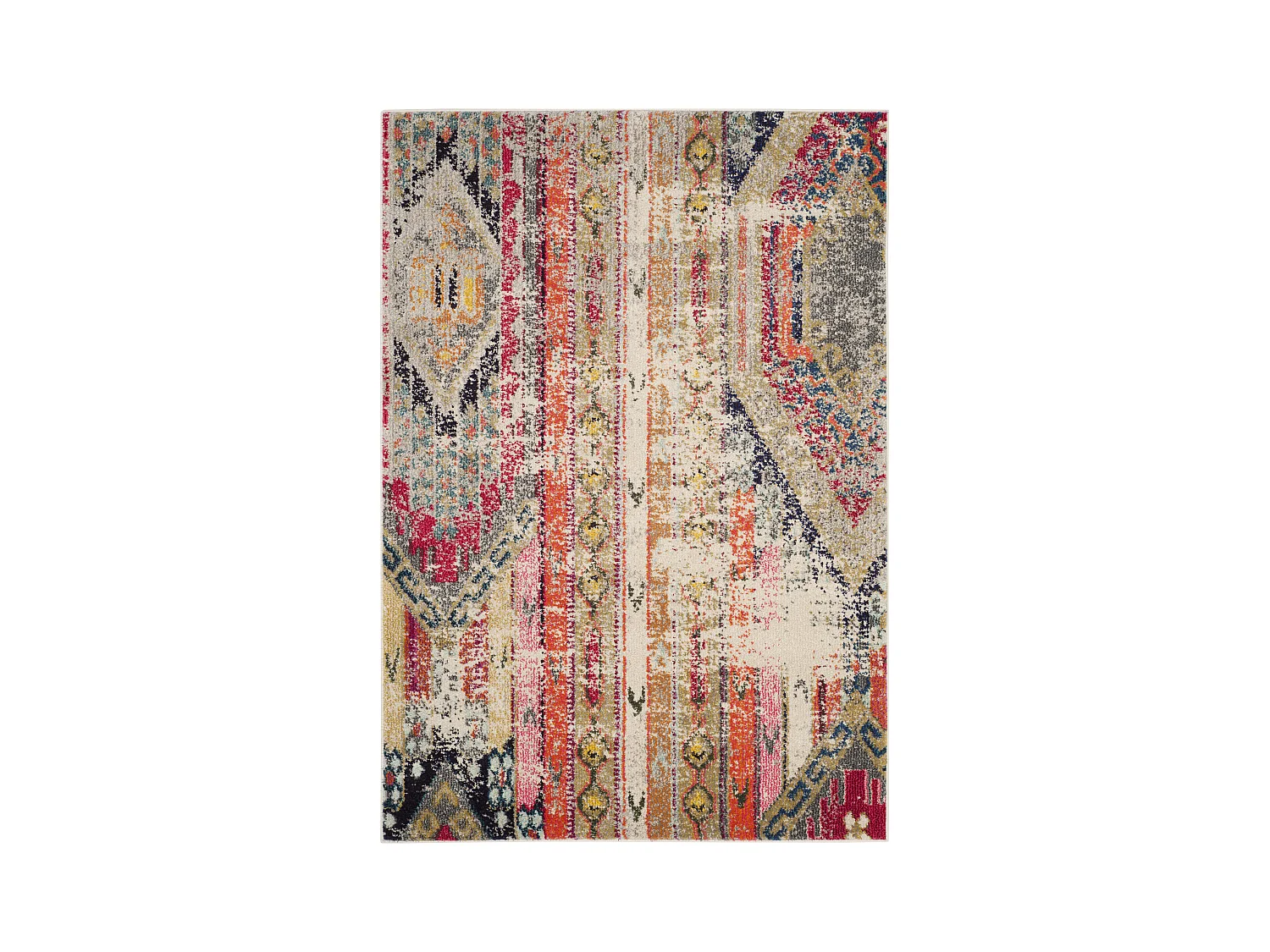 Tapis Gris/Multicolore 122 X 170 cm - Livia