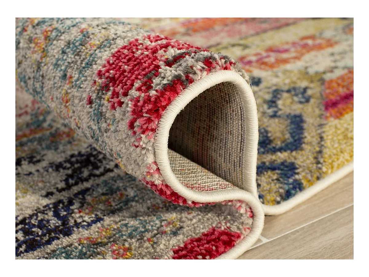 Tapis Gris/Multicolore 122 X 170 cm - Livia