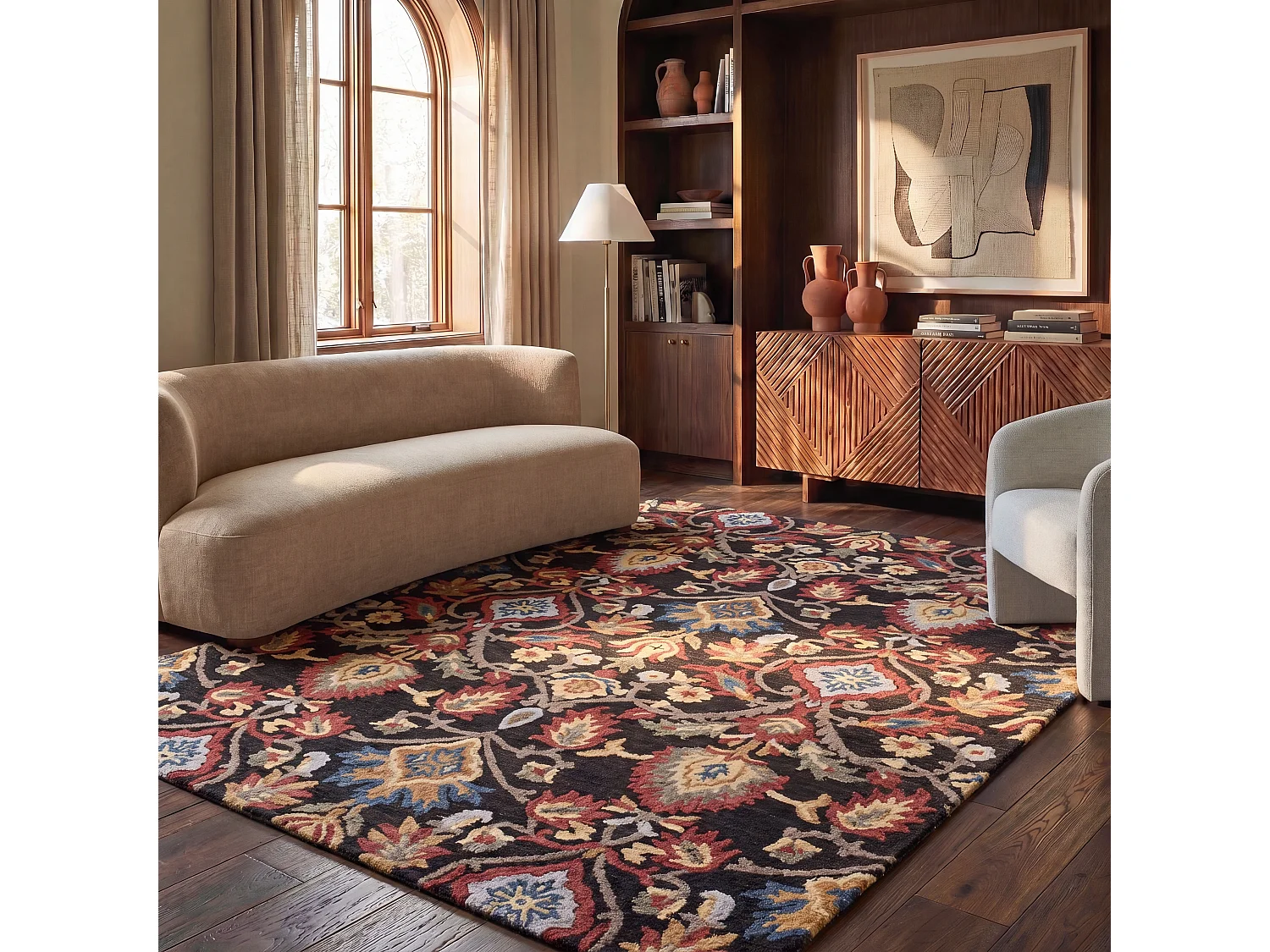 Tapis Charbon/Multi 122 X 183 cm - Juni