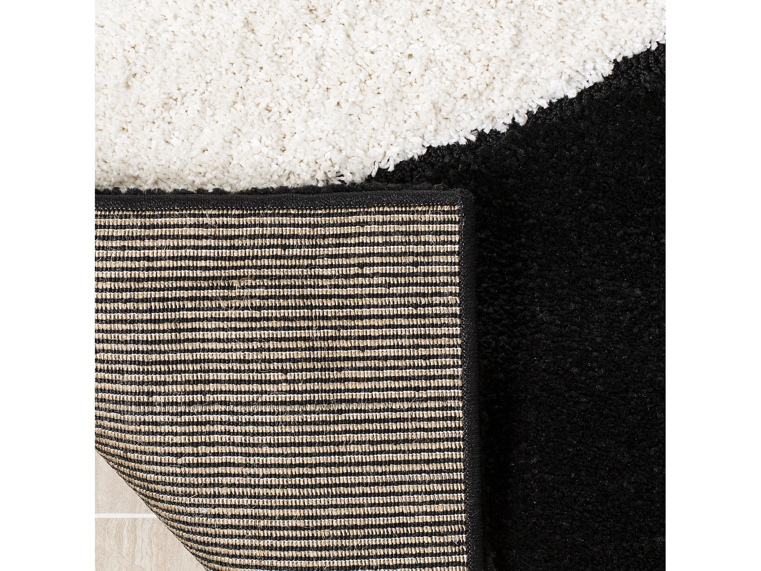 Tapis Noir/Neutre 122 X 183 cm - Vero