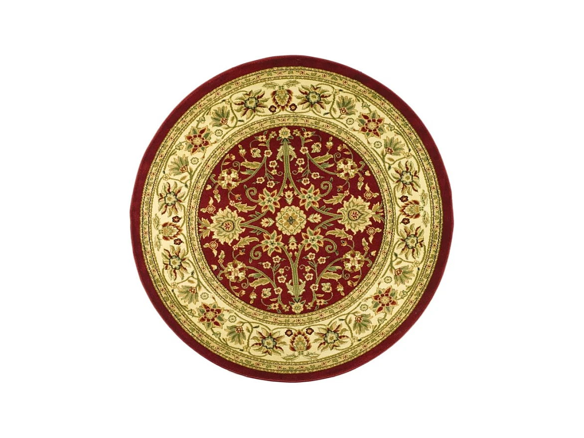 Tapis Rouge/Ivoire 122 X 122 cm - Ulyssa