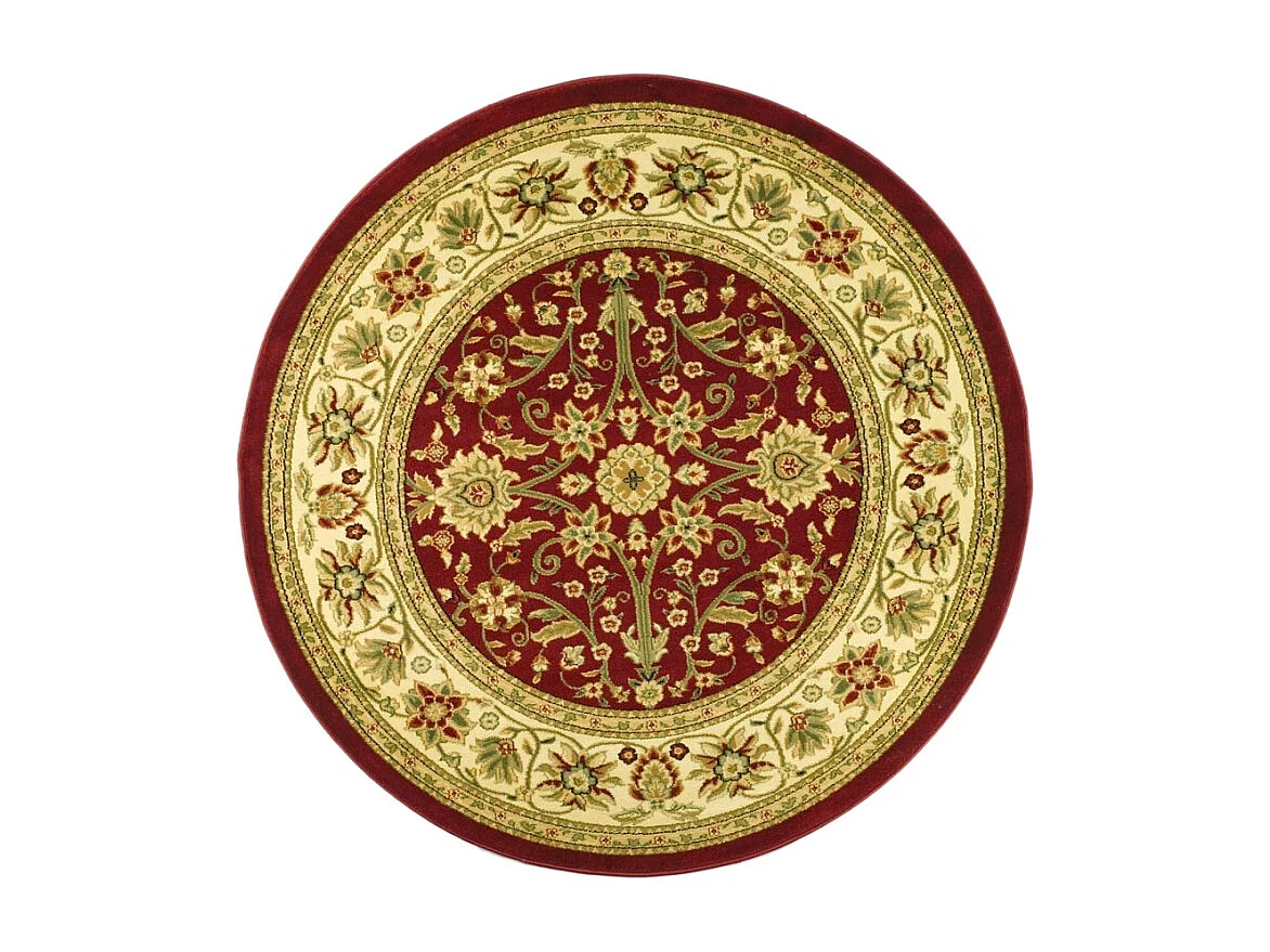 Tapis Rouge/Ivoire 122 X 122 cm - Ulyssa