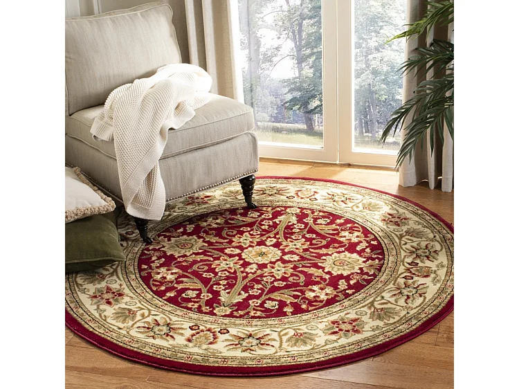 Tapis Rouge/Ivoire 122 X 122 cm - Ulyssa