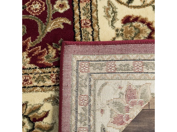 Tapis Rouge/Ivoire 122 X 122 cm - Ulyssa