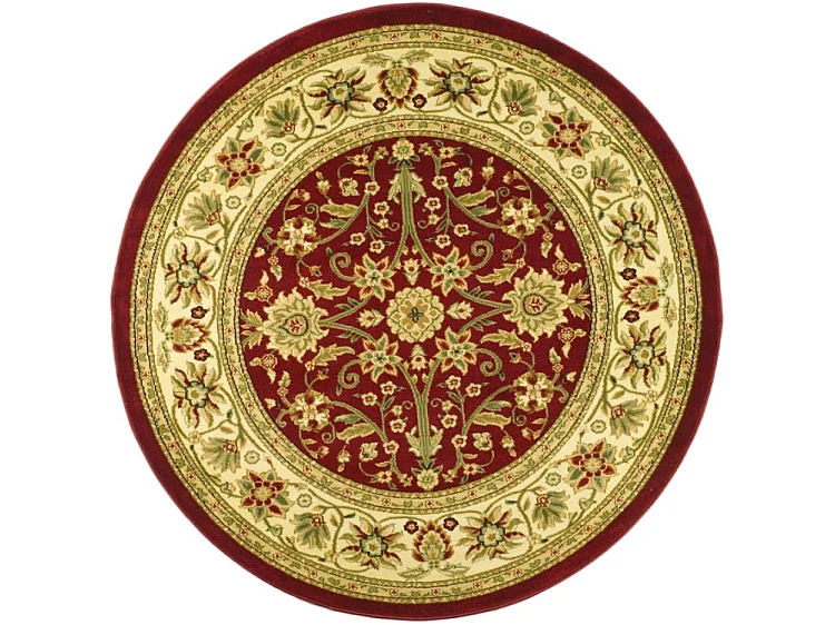 Tapis Rouge/Ivoire 122 X 122 cm - Ulyssa