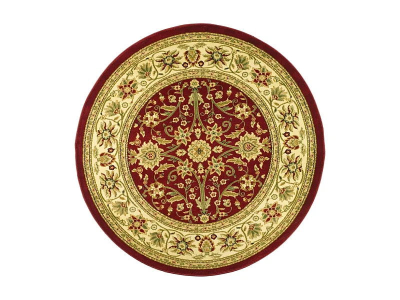 Tapis Rouge/Ivoire 122 X 122 cm - Ulyssa