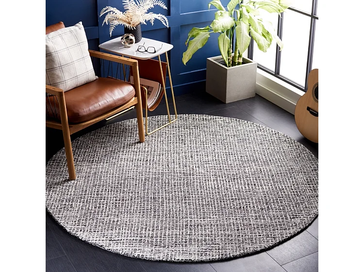 Tapis Noir/Ivoire 183 X 183 cm - Damaris
