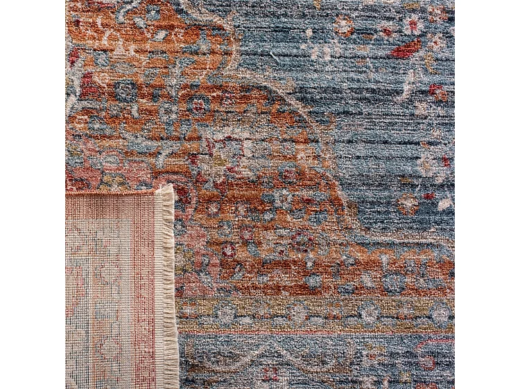Tapis Bleu/Rouge 91 X 152 cm - Emely