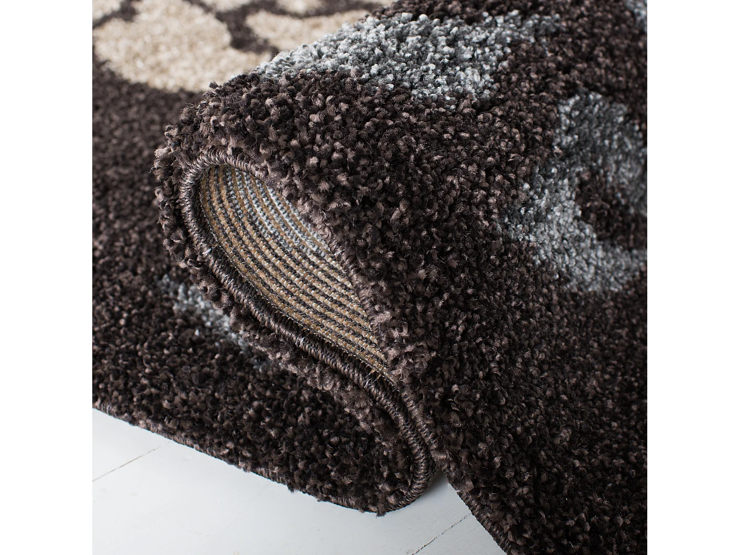 Tapis Marron/Gris 69 X 122 cm - Felix