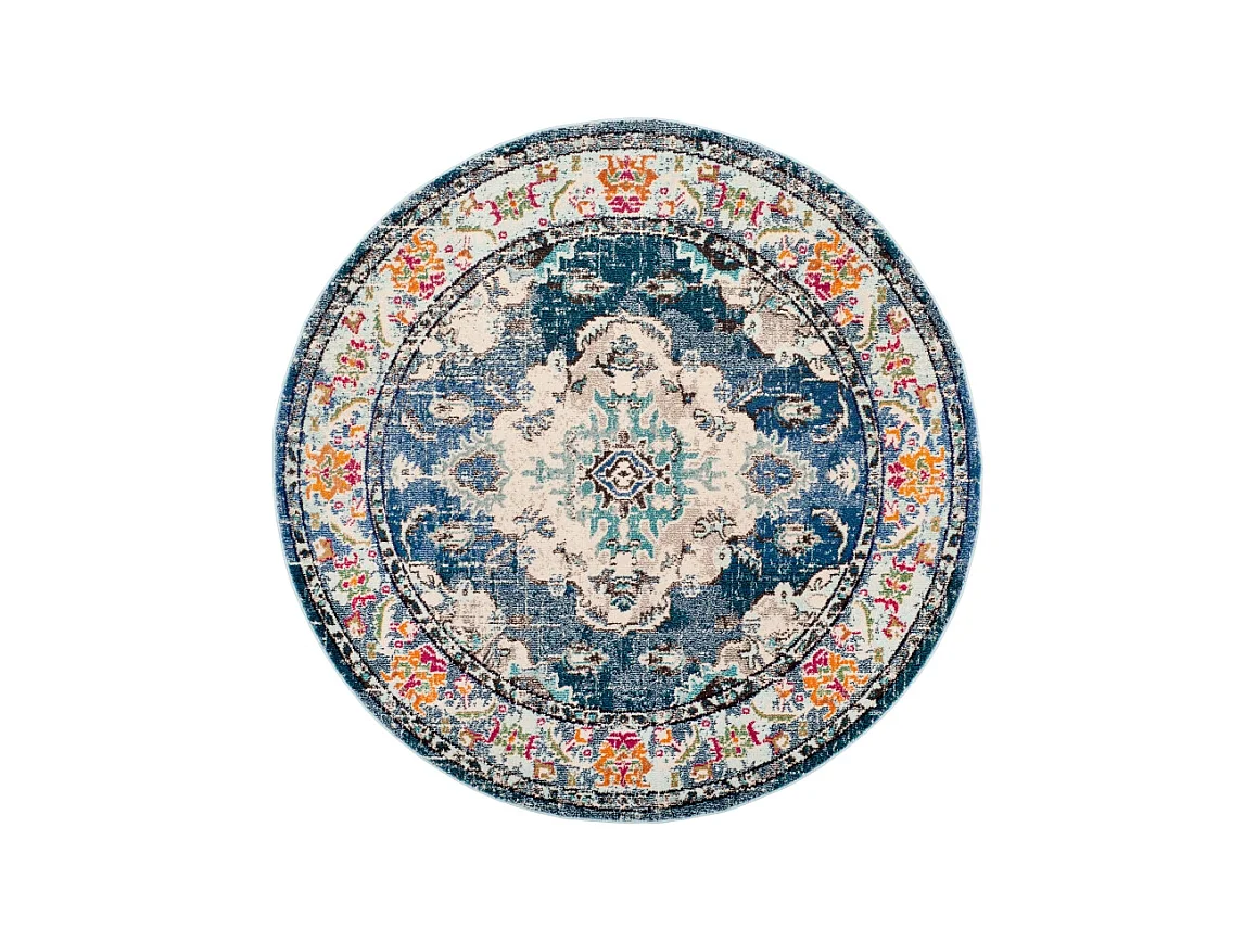 Tapis Bleu Marine/Bleu 201 X 201 cm - Milà