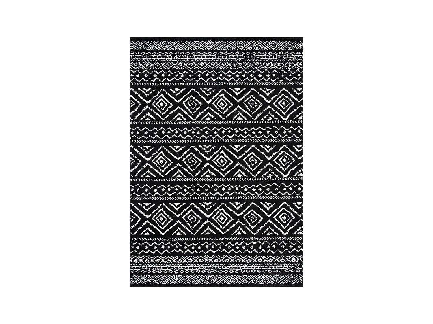 Tapis Noir/Neutre 91 X 152 cm - Makayla